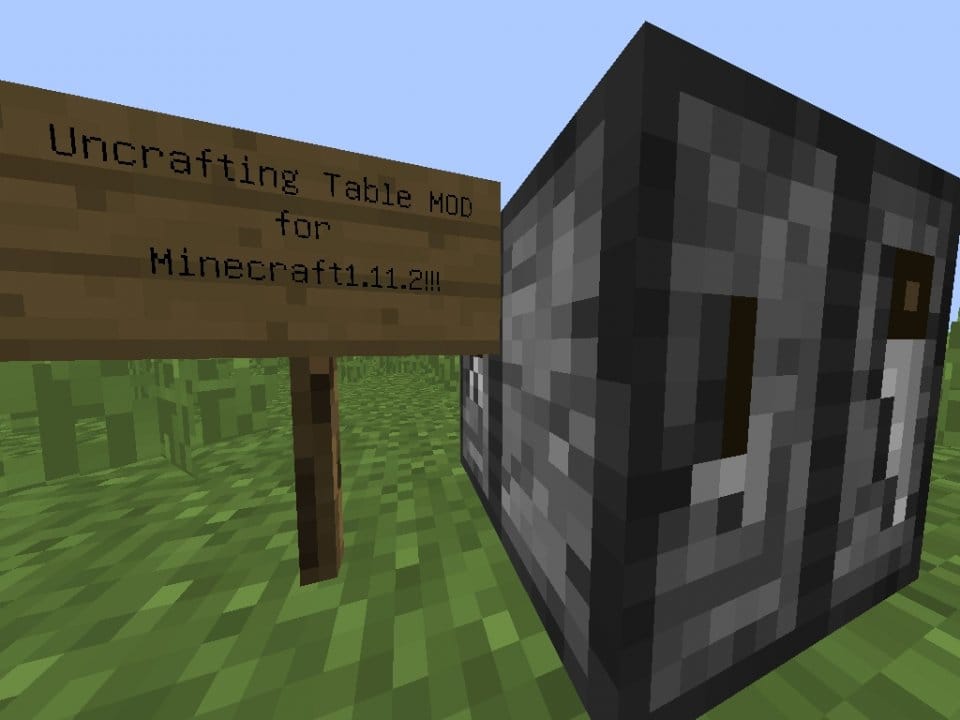 Mod 間違って作ったアイテムをもとに戻せる Uncrafting Table Mod